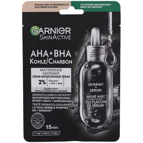 Garnier, GARNIER Hydra Bomb Tuchmaske mit schwarzer Alge (1 Stk)