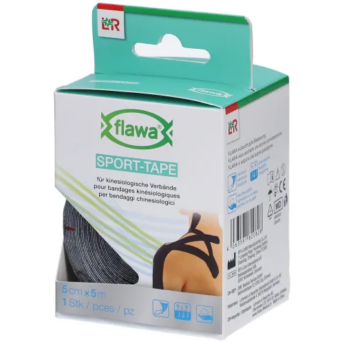 FLAWA, flawa SPORT-TAPE 5cmx5m, schwarz (1 Stk)