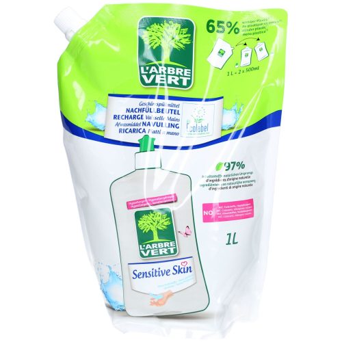 L'ARBRE VERT, L'ARBRE VERT Geschirrspülmittel Refill Sensitive Skin (1 Liter)