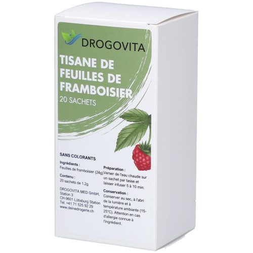 Drogovita MED GmbH, DROGOVITA Himbeerblätter Tee Beutel 20 Stück