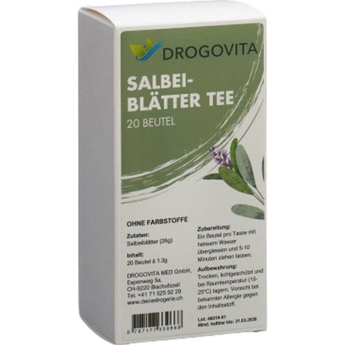 Drogovita, DROGOVITA Salbeiblätter Tee (20 Beutel)