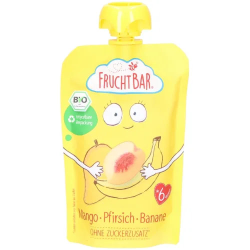 FruchtBar Bio Kompott Mango Pfirsich Banane Ohne Zuckerzusatz