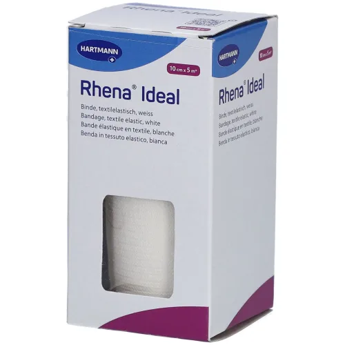Rhena, Rhena Ideal Elastische Binde 10cmx5m weiss (10 Stk)