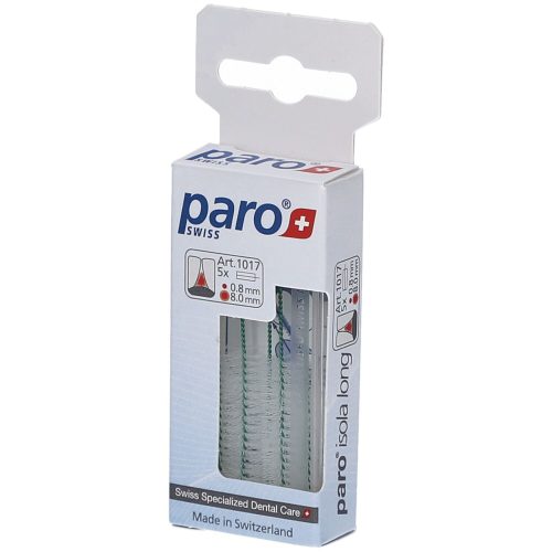 Paro, paro ISOLA LONG 8mm medium grün zylindrisch (5 Stk)