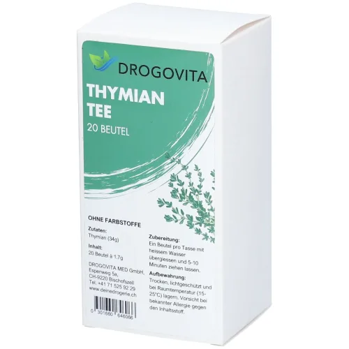 Drogovita, Drogovita Thymian Tee (20 Stk)