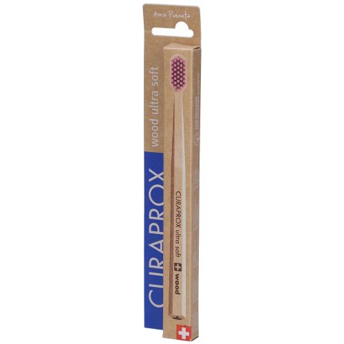 Curaprox, Curaprox Holz ultra soft Zahnbürste Karton (1 Stk)
