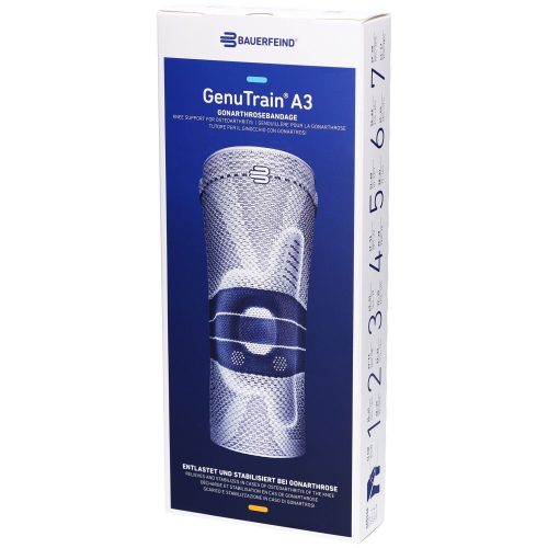 Bauerfeind GenuTrain® A3 Kniebandage Größe 4 Titan Links