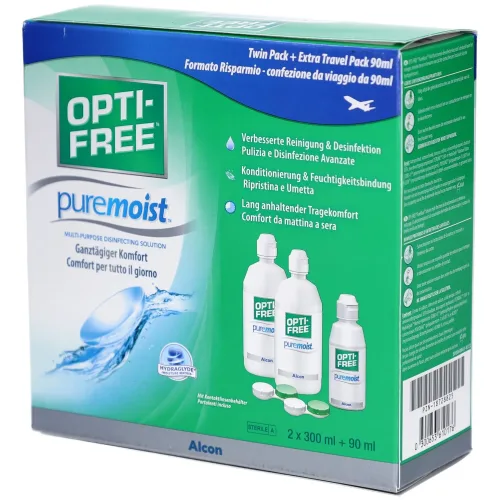 OptiFree, Opti-free Puremoist 2x300ml + 90ml  | Pflegemittel