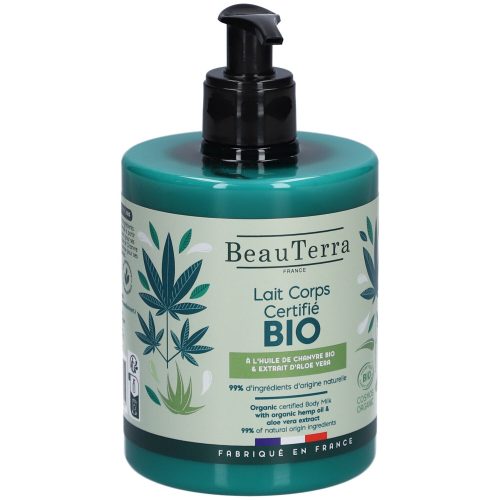 BeauTerra, BeauTerra Körpermilch Hanf & Aloe Vera Bio (500ml)