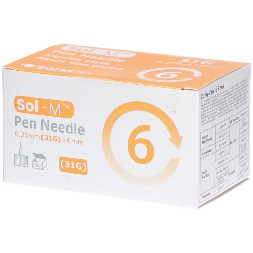 Sol-M, Sol-M Pen Nadel 31G 0.25mmx6mm (100 Stk)