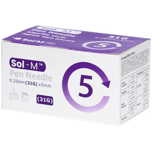 Sol-M, Sol-M Pen Nadel 31G 0.25mmx5mm (100 Stk)