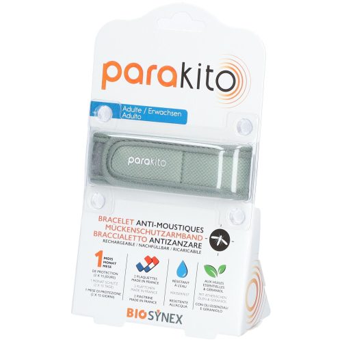 parakito, parakito Mückenschutzarmband für Erwachsene, kaki (1 Stk)