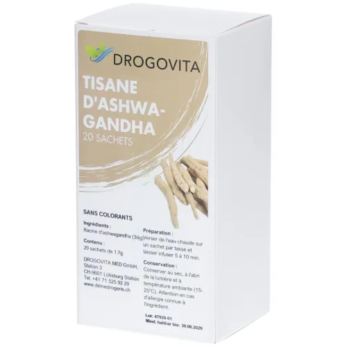 Drogovita, DROGOVITA Ashwagandha-Tee (20 Beutel)