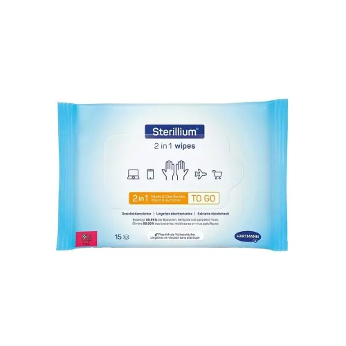 Sterillium, Sterillium 2 in1 Wipes (15 Stk)