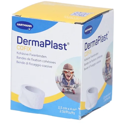 DERMAPLAST, DermaPlast CoFix, 2.5cmx4m (2 Stk)