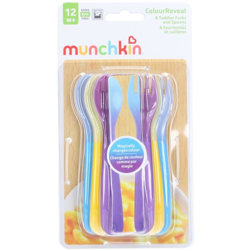 Munchkin, Munchkin Löffel & Gabel ColorReveal 12M+ (6 Stk)