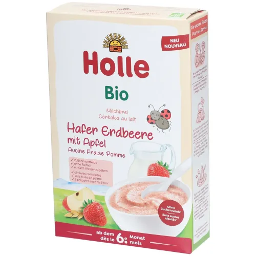 Holle, Holle Milchbrei Hafer Apfel Erdbeere Bio (250g)