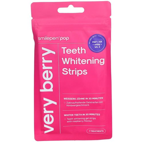 Smilepen Pop, Smilepen Pop - Teeth Whitening Strips 'Very Berry', 7 Stück