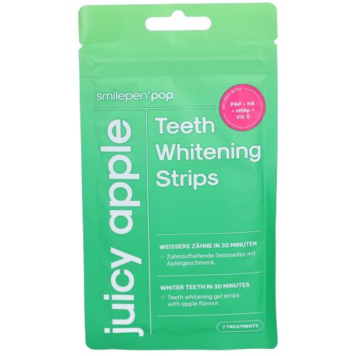 Smilepen Pop, Smilepen Pop - Teeth Whitening Strips 'Juicy Apple', 7 Stück