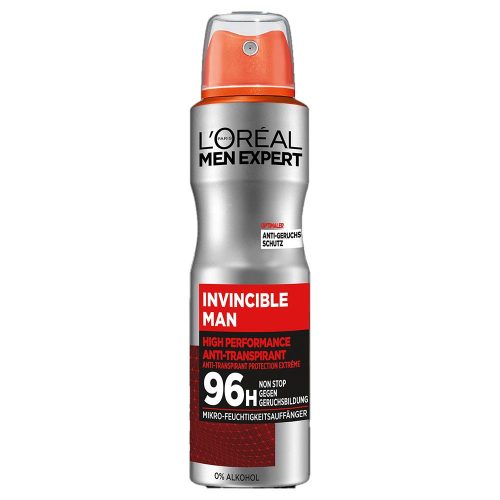 L´OrÉal Men Expert, L´OrÉal Men Expert Invincible Man 96H Anti-Transpirant High Performance Körperpflege 150 ml Herren