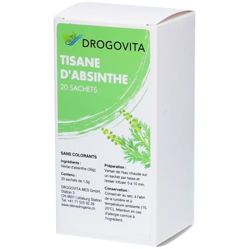 Drogovita, DROGOVITA Wermutkraut Tee (20 Stk)