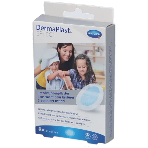 DERMAPLAST, DermaPlast Effect Brandwundenpflaster, 43x68mm (8 Stk)