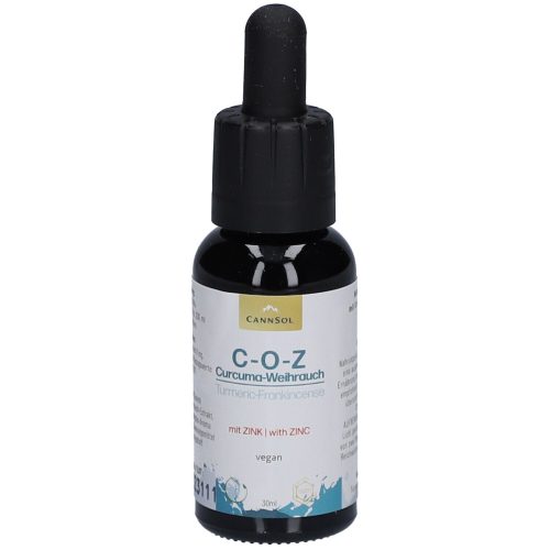 CANNSOL, CANNSOL C-O-Z Curcuma + Indischer Weihrauch-Zink Tropfen (30ml)