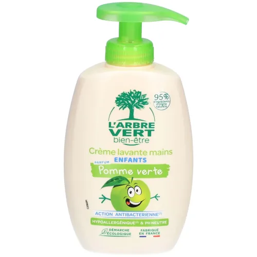 L'ARBRE VERT, L'ARBRE VERT Flüssigseife Kinder, Grüner Apfel (300ml)
