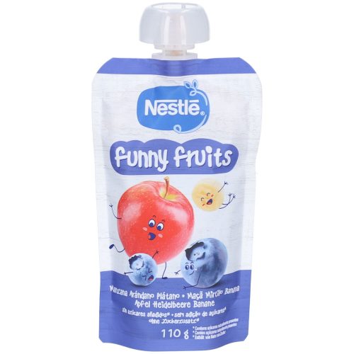Nestlé, Nestlé Funny Fruits, Frucht-Quetschbeutel für Babys, nach 12 Monaten (110g)