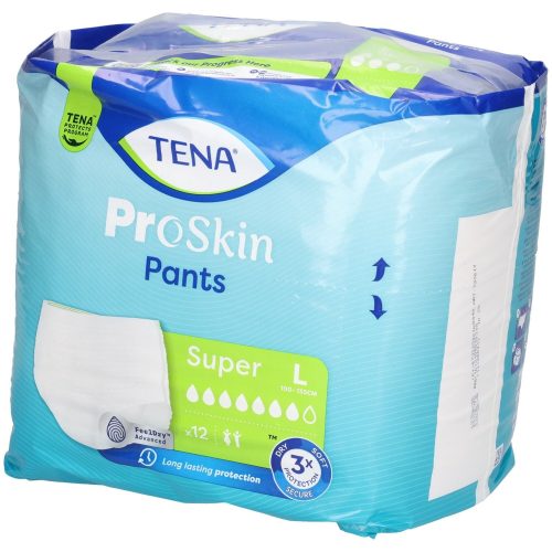 Tena, TENA ProSkin Pants Super, Grösse L, Hüftumfang 100-135cm (12 Stk)