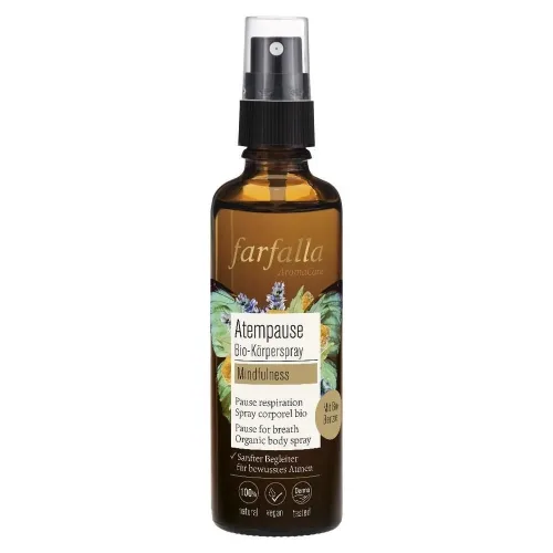 farfalla, farfalla Mindfulness, Atempause Bio-Körperspray, 75ml