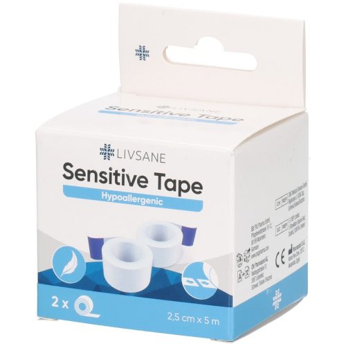 Livsane Sensitive Klebeband 2,5 cm x 5 m