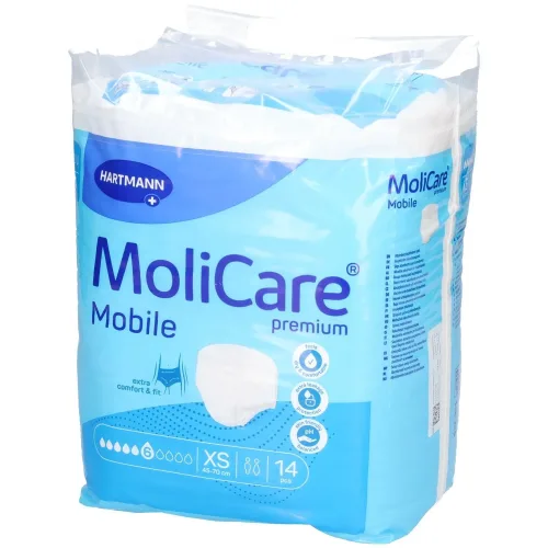 MoliCare, MoliCare Premium Inkontinenz-Pants, Taille 45-70cm, Stärke 6 (14 Stk)