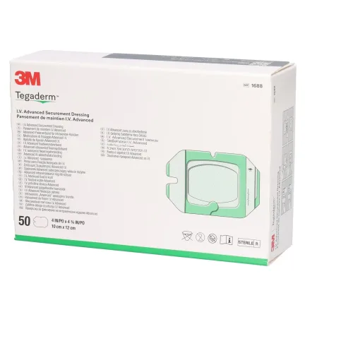 3M Tegaderm, 3M Tegaderm I.V. Advanced Fixierverband, 10x12cm (50 Stk)