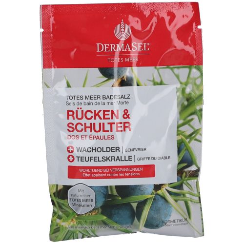 Dermasel Therapie, Dermasel Totes Meer Badesalz, Rücken und Schulter (80g)