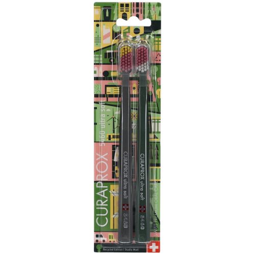 Curaprox, CURAPROX - Zahnbürste CS 5460 Power Smile Edition,  Duo Special 2 pezzi
