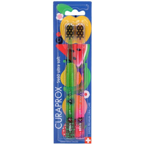 Curaprox, CURAPROX - Zahnbürste CS 5460 Power Smile Edition,  Duo Special 2 Stück