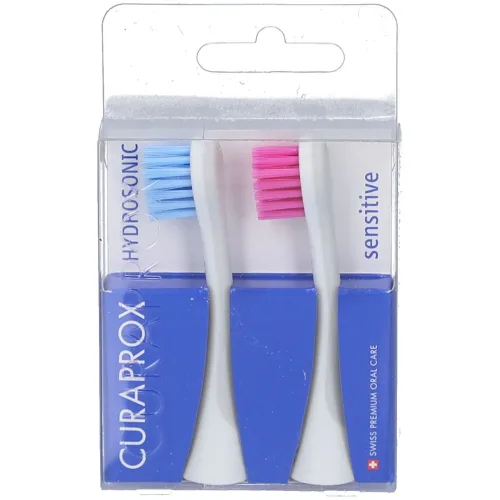 CURAPROX, CURAPROX Hydrosonic Ersatzbürste sensitive, blau-pink (2 Stk)