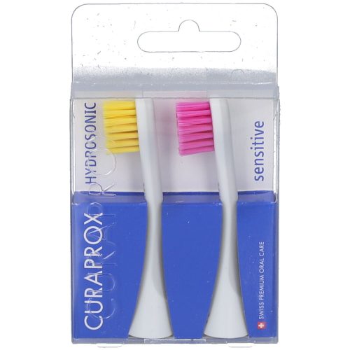 CURAPROX, CURAPROX Hydrosonic Ersatzbürste sensitive, gelb-pink (2 Stk)