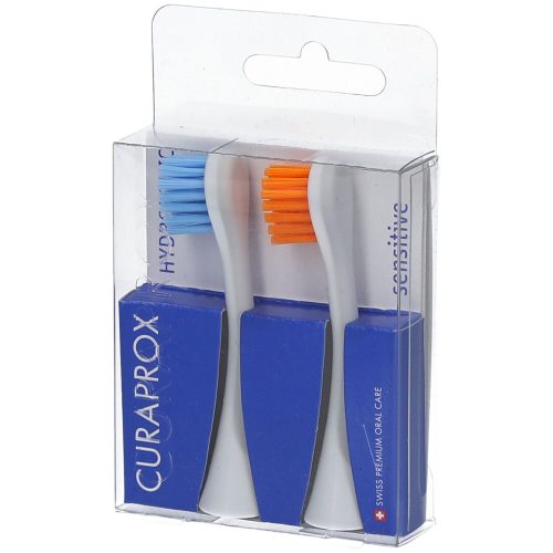 CURAPROX, CURAPROX Hydrosonic Ersatzbürste sensitive, blau-orange (2 Stk)