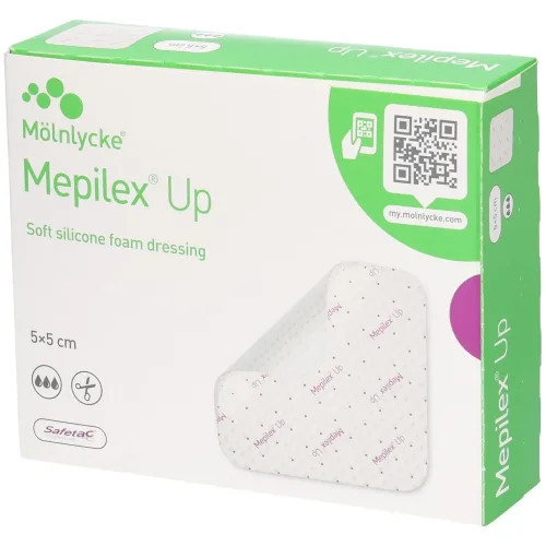 Mepilex, Mepilex Up Silikon-Schaumverband, 5x5cm (5 Stk)