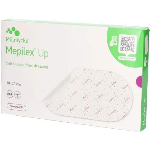 Mepilex, Mepilex Up Silikon-Schaumverband, 10x20cm (5 Stk)