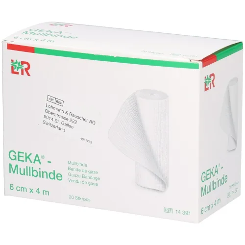 Geka, GEKA Mullbinde 6cmx4m (20 Stk)