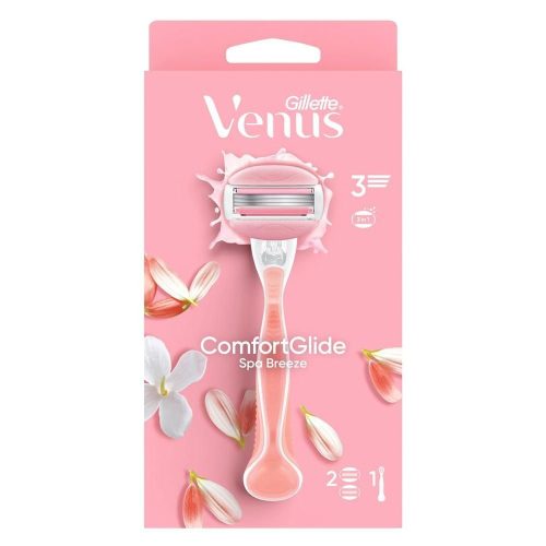 Gillette, Gillette Venus Comfortglide Rasierapparat Spa Breeze, inklusive 2 Klingen (1 Stk)