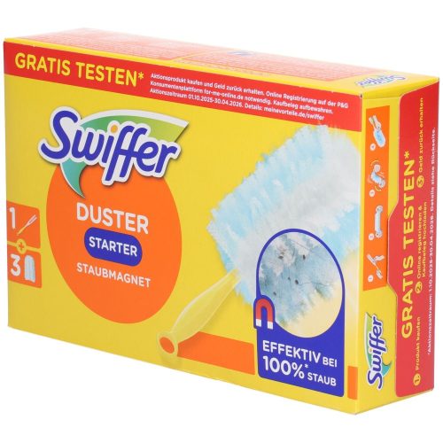 Swiffer, Swiffer Starterkit Staubmagnet mit Griff, inkl. 3 Tücher mit Duft