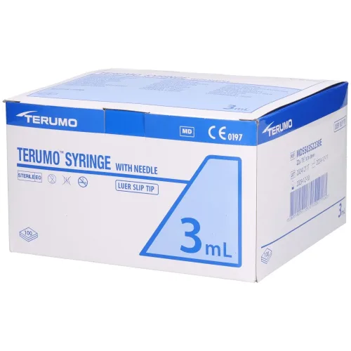 TERUMO, TERUMO Spritze mit Kanüle 22G, 0.7x38mm, Luer-Ansatz zentrisch MDS 3ml (100 Stk)