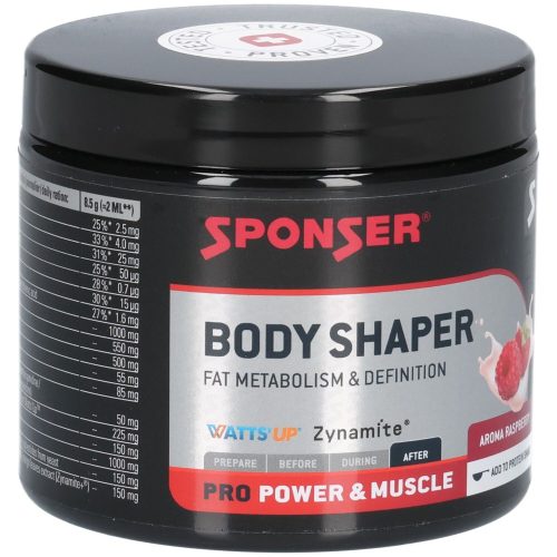 SPONSER Sport Food, SPONSER Sport Food - Sponser BODY SHAPER 200 g - Himbeere, One Size