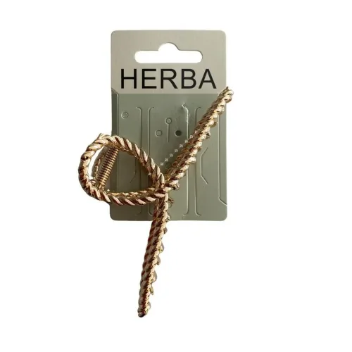 HERBA, HERBA Klammer Loop, 11cm, Metall gold (1 Stk)