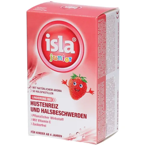 Isla, Isla Junior Erdbeere Halspastillen (50 Stk)