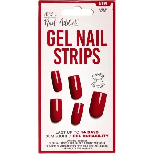 Ardell, Ardell - Gel Nail Strips Cherry Bomb
